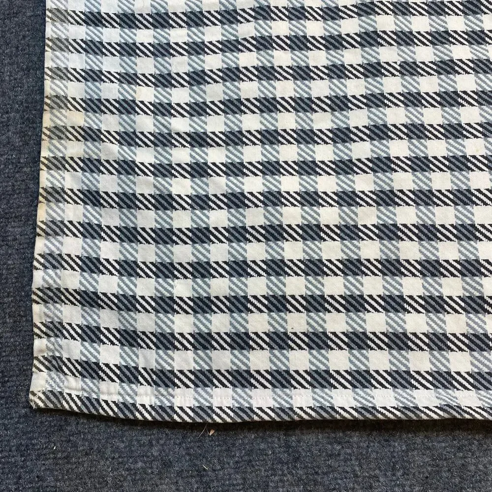 Vintage Handmade Red and Gingham Bowtie Pattern Quilt Lap Blanket 39.5